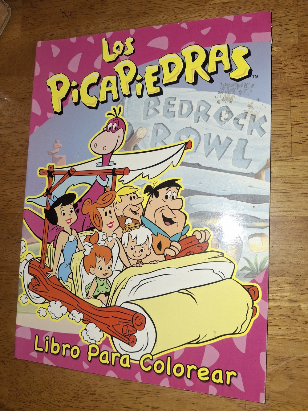 Los Picapiedras Libro Para Colorear - Pink Cover